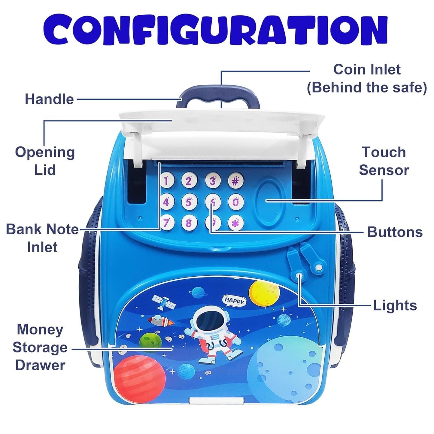 ✨ Modern Money Safe Musical Piggy Bank Toy ✨