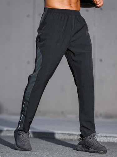 POSHAX Regular Track Pant for Men || Track Pants || Plain Track Pant (TP-75-Black-S)