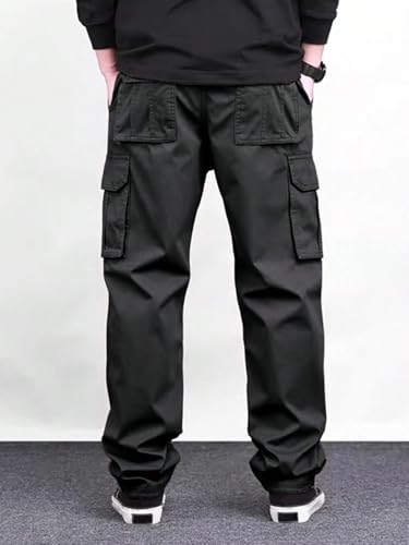 Lymio Men Cargo || Men Cargo Pants Cotton || Casual Cargos Pant (Cargo-46-Grey-L)