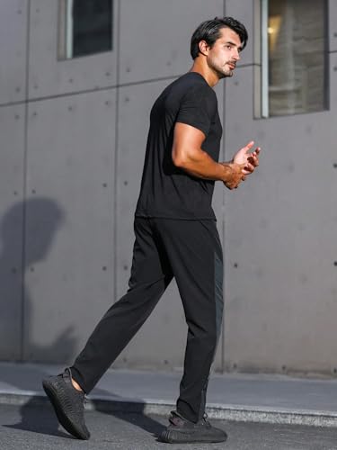 POSHAX Regular Track Pant for Men || Track Pants || Plain Track Pant (TP-75-Black-S)