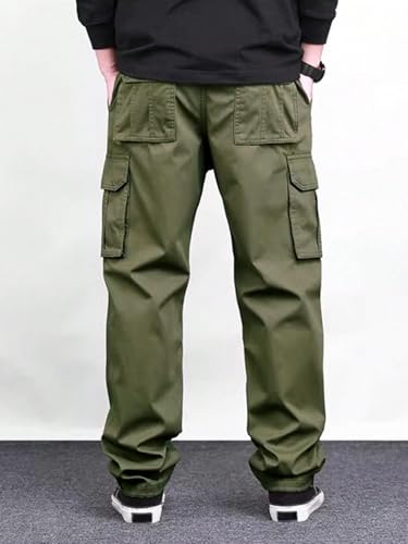 Lymio Men Cargo || Men Cargo Pants Cotton || Casual Cargos Pant (Cargo-46-Grey-L)