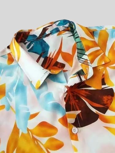 Leriya Fashion Men's Casual Cotton Shirt – Button Down Summer Shirt's for Men | Lightweight Textured Fabric | Perfect for Daily & Weekend Wear White