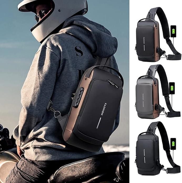 Men’s Premium Leather Sling Bag