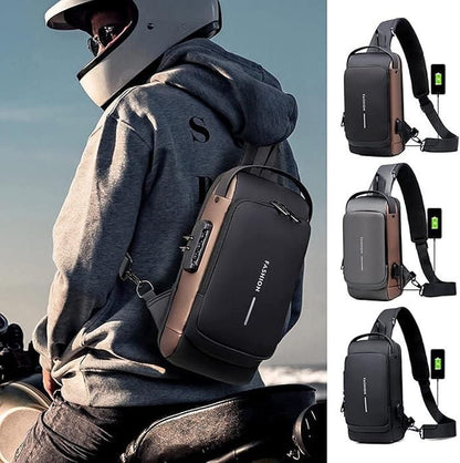 Men’s Premium Leather Sling Bag