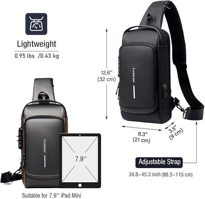 Men’s Premium Leather Sling Bag