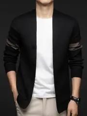 Men’s Premium Slim-Fit Color Block Cardigan