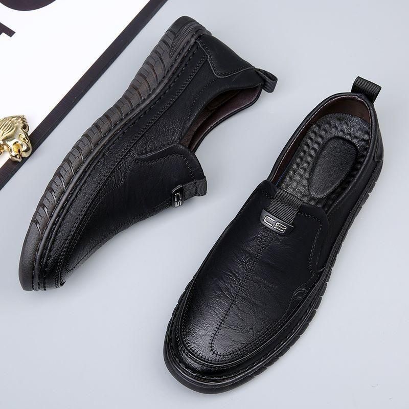 Men’s Premium Black Synthetic Loafers
