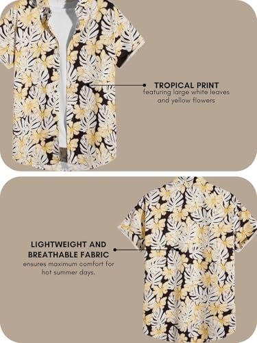 Leriya Fashion Men's Casual Cotton Shirt – Button Down Summer Shirt's for Men | Lightweight Textured Fabric | Perfect for Daily & Weekend Wear White