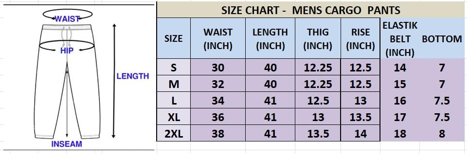 Lymio Men Cargo || Men Cargo Pants Cotton || Casual Cargos Pant (Cargo-46-Grey-L)