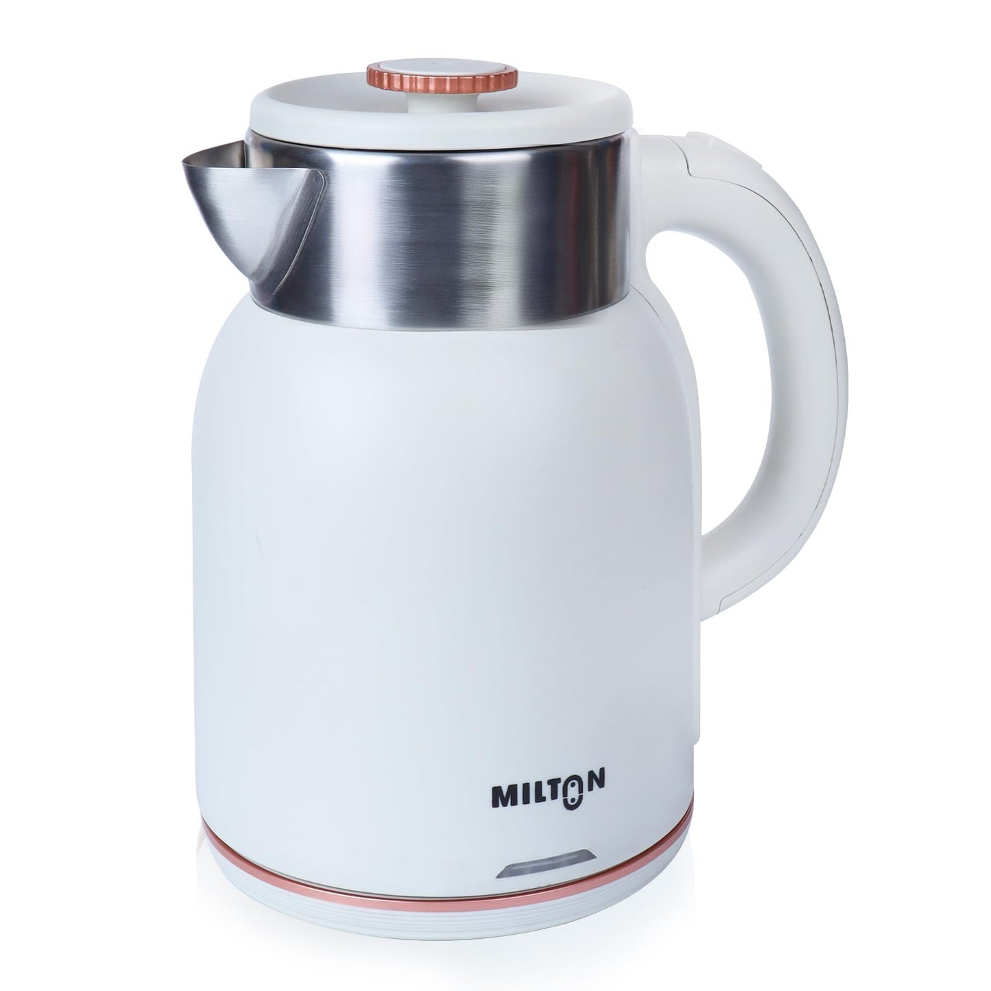 Milton Rapid Electric Kettle 1.8L | 1500 Watts | Stainless Steel Hot Water portable Electric Kettle for Home, Office | Auto Shut-Off with Wide Mouth | Cool-touch Handle and Single-Touch Lid Lock