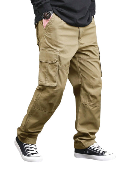 Lymio Men Cargo || Men Cargo Pants Cotton || Casual Cargos Pant (Cargo-46-Grey-L)