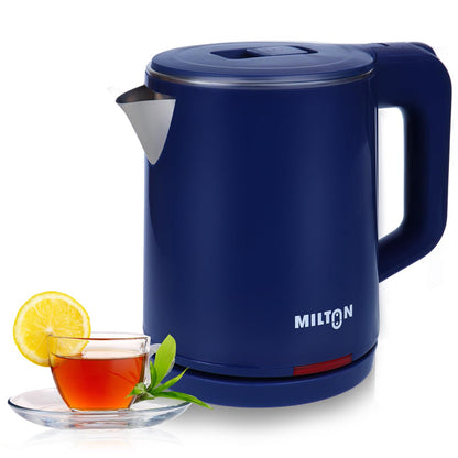 Milton Rapid Electric Kettle 1.8L | 1500 Watts | Stainless Steel Hot Water portable Electric Kettle for Home, Office | Auto Shut-Off with Wide Mouth | Cool-touch Handle and Single-Touch Lid Lock