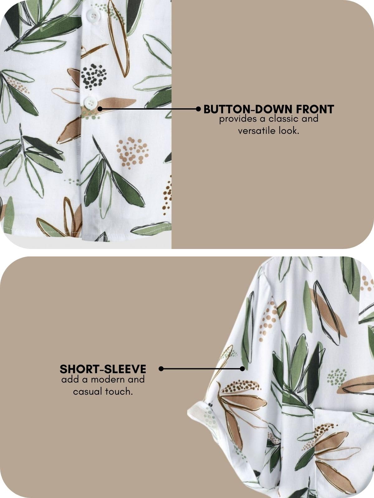 Leriya Fashion Men's Casual Cotton Shirt – Button Down Summer Shirt's for Men | Lightweight Textured Fabric | Perfect for Daily & Weekend Wear White