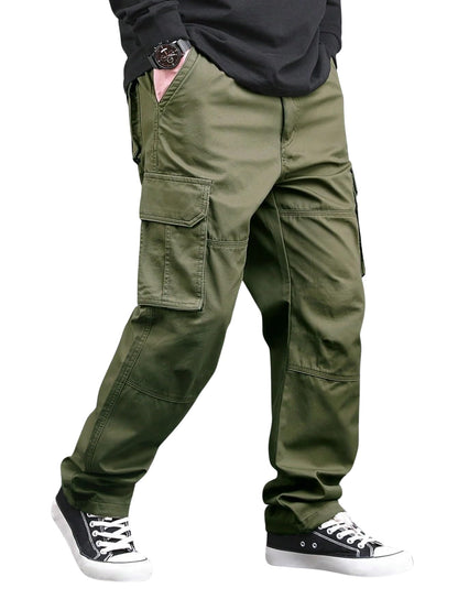 Lymio Men Cargo || Men Cargo Pants Cotton || Casual Cargos Pant (Cargo-46-Grey-L)