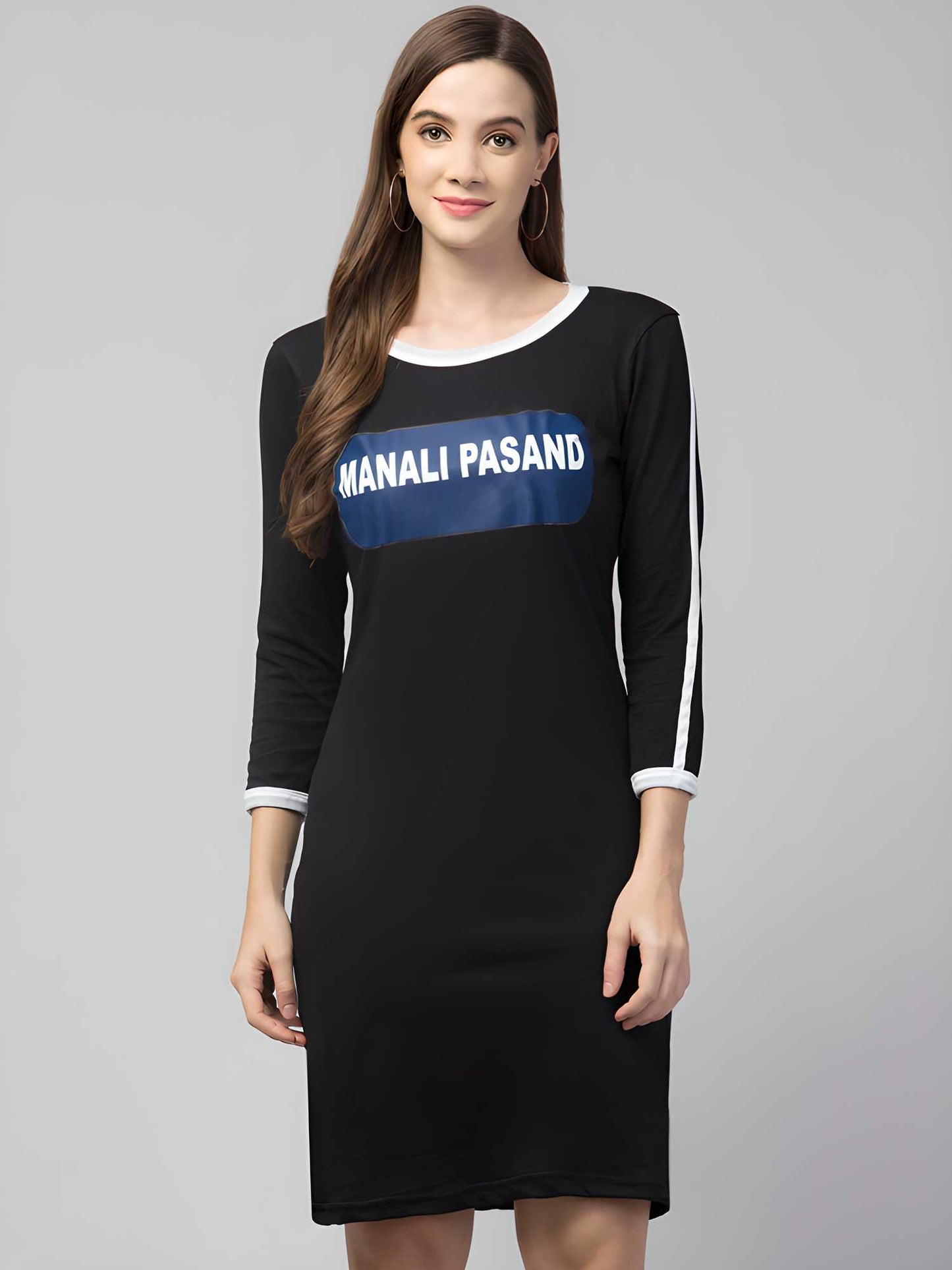 Women’s Cotton Graphic Print T-shirt Short Dress