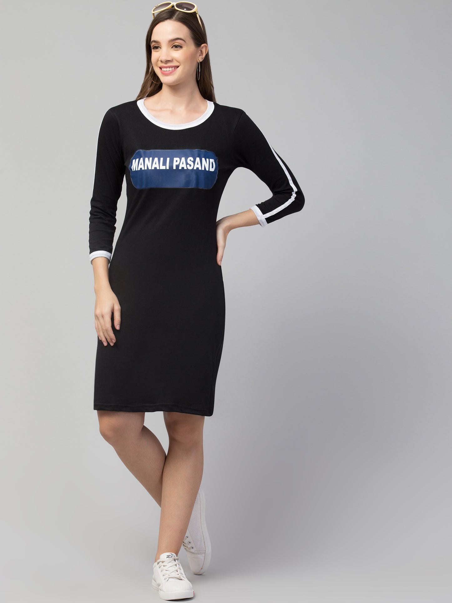 Women’s Cotton Graphic Print T-shirt Short Dress