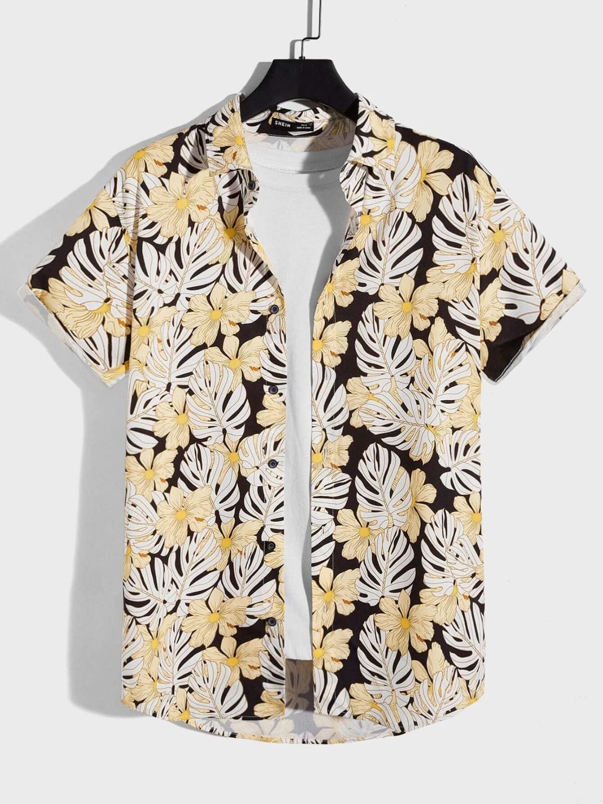 Leriya Fashion Men's Casual Cotton Shirt – Button Down Summer Shirt's for Men | Lightweight Textured Fabric | Perfect for Daily & Weekend Wear White