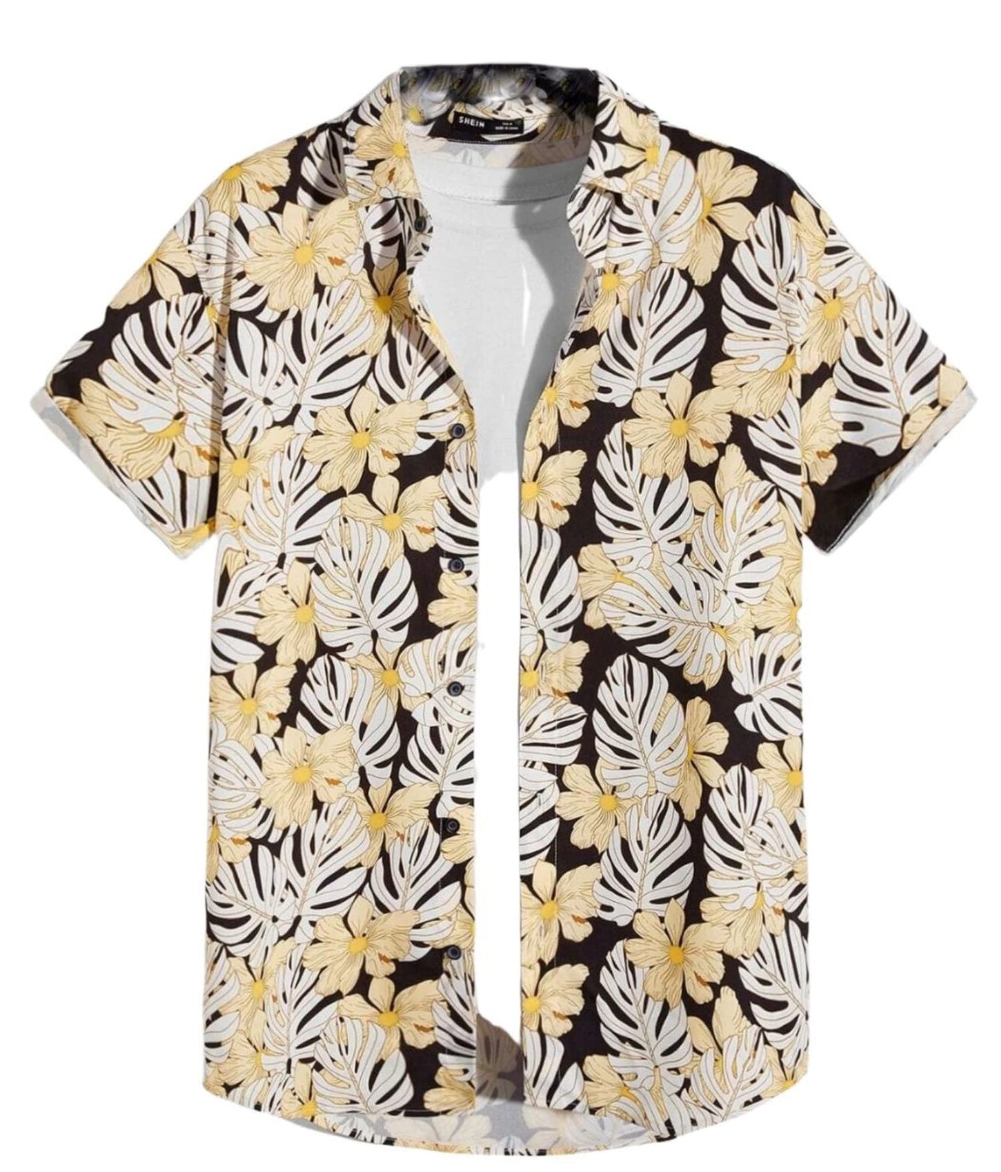 Leriya Fashion Men's Casual Cotton Shirt – Button Down Summer Shirt's for Men | Lightweight Textured Fabric | Perfect for Daily & Weekend Wear White