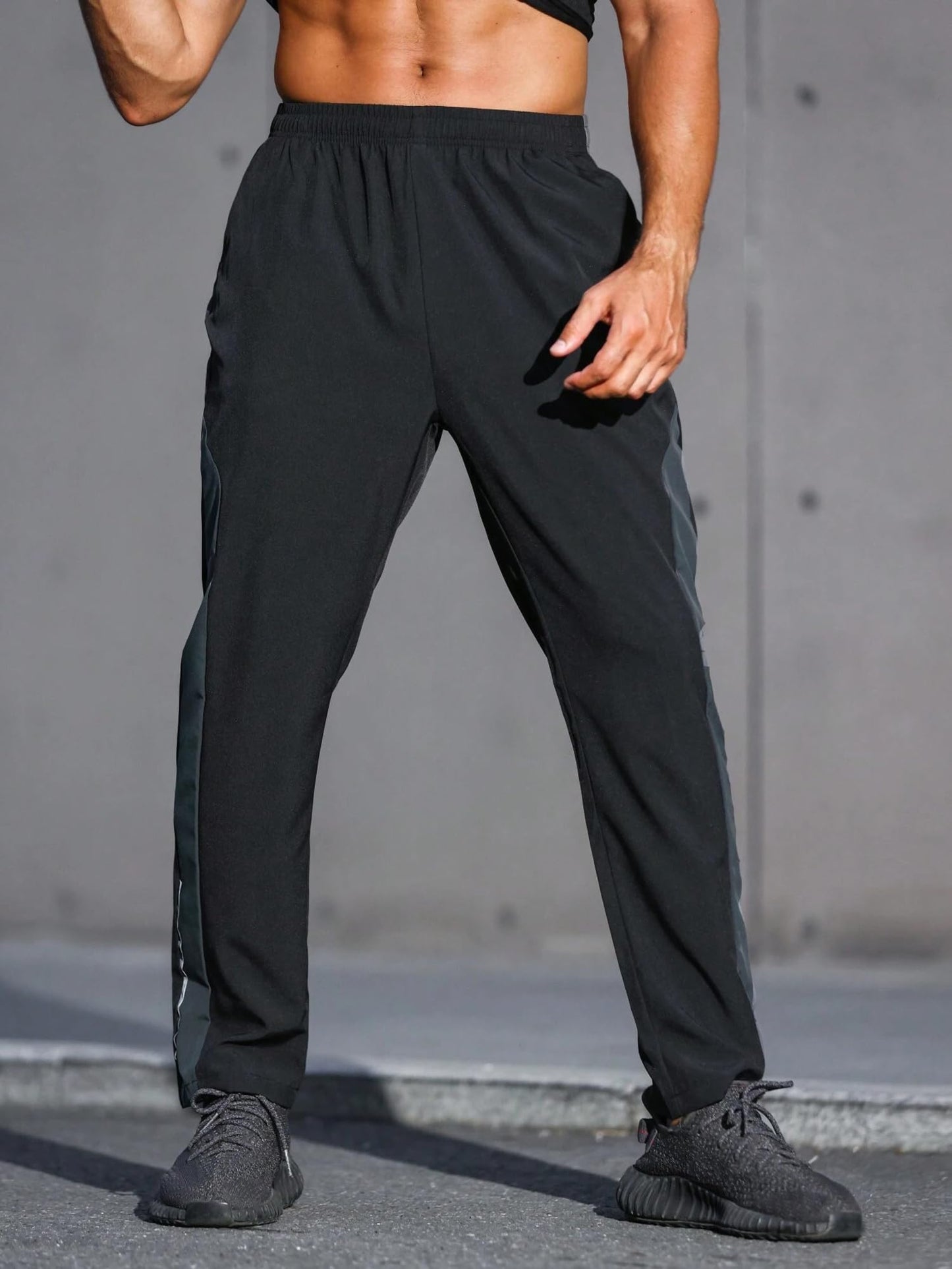 POSHAX Regular Track Pant for Men || Track Pants || Plain Track Pant (TP-75-Black-S)