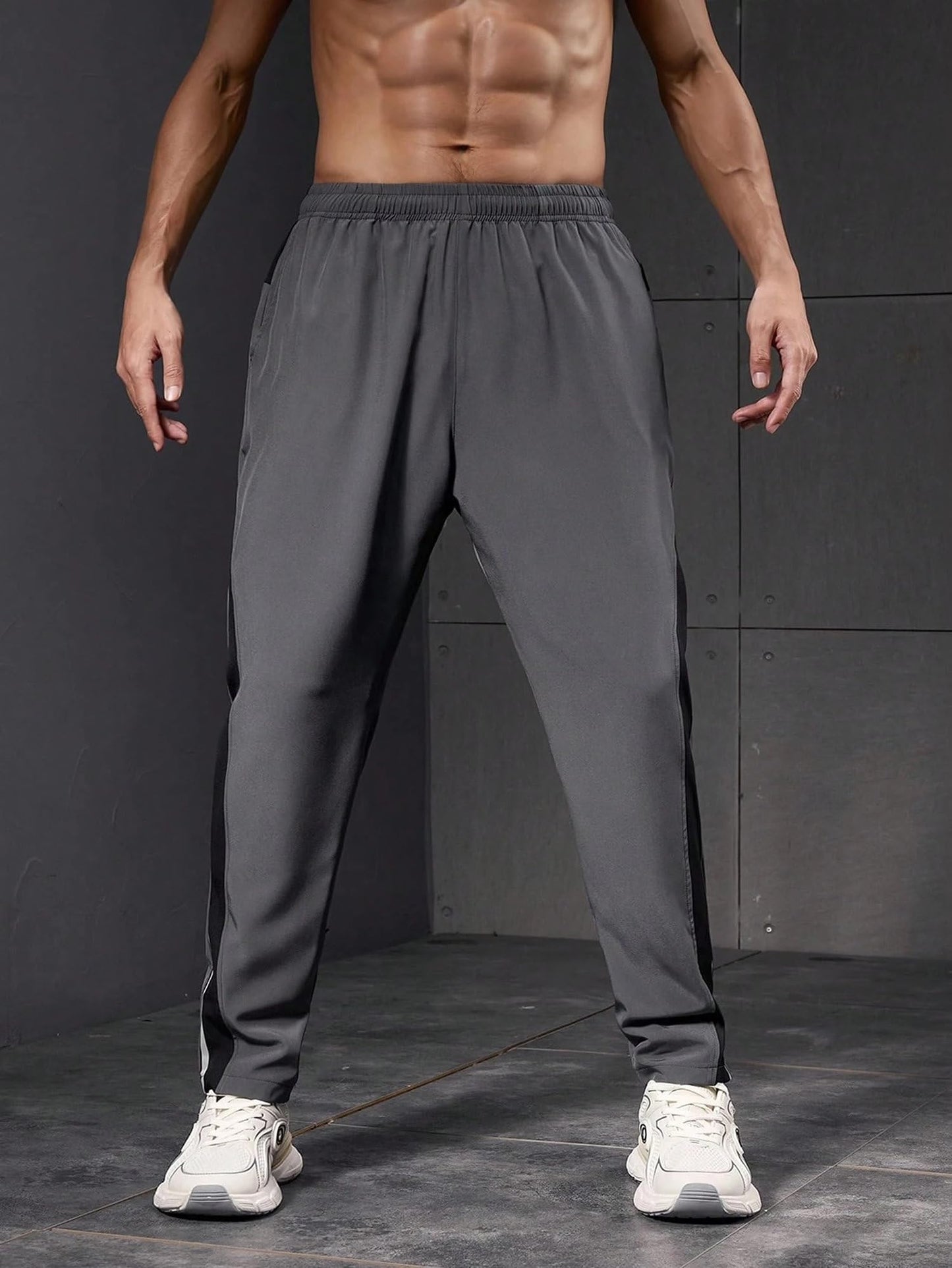 POSHAX Regular Track Pant for Men || Track Pants || Plain Track Pant (TP-75-Black-S)