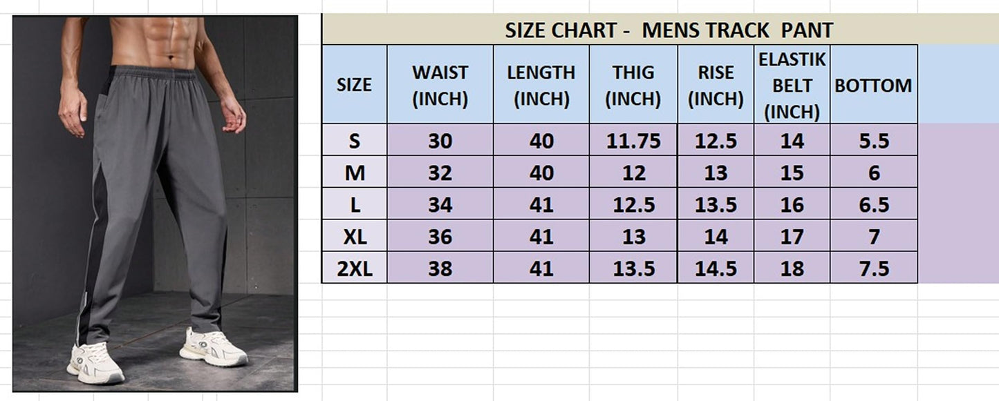 POSHAX Regular Track Pant for Men || Track Pants || Plain Track Pant (TP-75-Black-S)