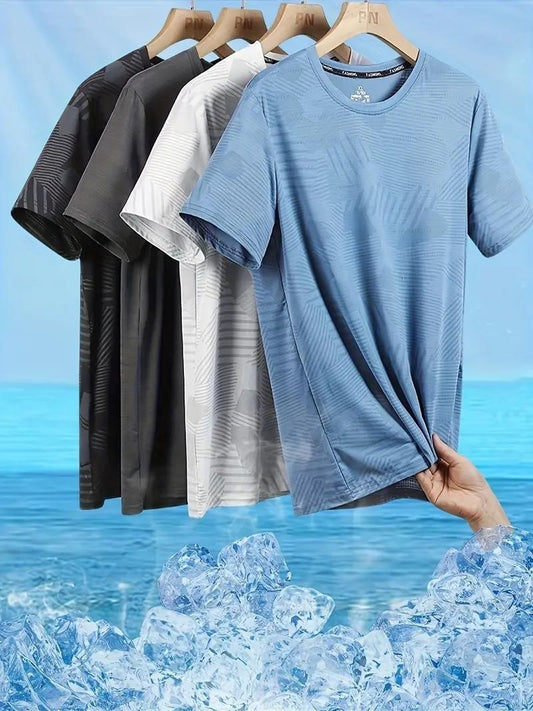 Men’s Premium Casual Round Neck T-Shirts – Pack of 4