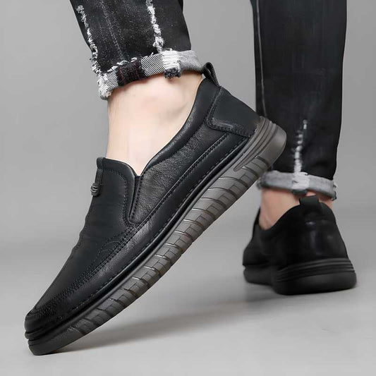 Men’s Premium Black Synthetic Loafers