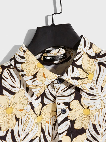 Leriya Fashion Men's Casual Cotton Shirt – Button Down Summer Shirt's for Men | Lightweight Textured Fabric | Perfect for Daily & Weekend Wear White