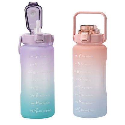 Premium motivation Gradient Motivational Water Bottle – Time Marker, BPA-Free, Leak-Proof