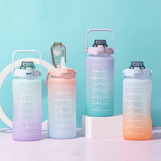 Premium motivation Gradient Motivational Water Bottle – Time Marker, BPA-Free, Leak-Proof